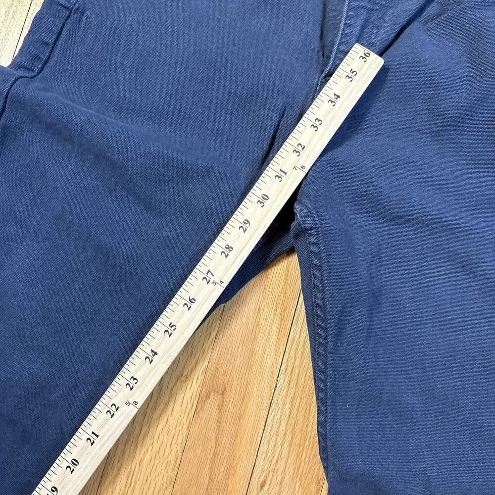 American Giant Roughneck Canvas Pants Navy Blue 32x32 (Fits 31x30) Straight USA